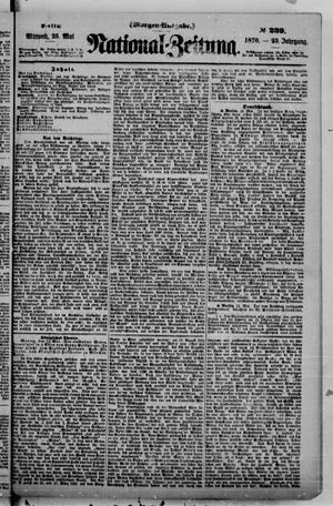 Nationalzeitung vom 25.05.1870