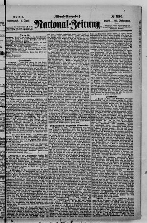 National-Zeitung vom 01.06.1870