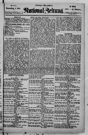 Nationalzeitung vom 02.06.1870