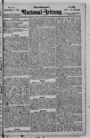 Nationalzeitung on Jun 2, 1870