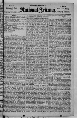 Nationalzeitung vom 08.06.1870