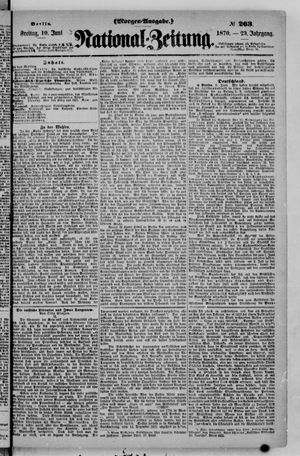 Nationalzeitung vom 10.06.1870