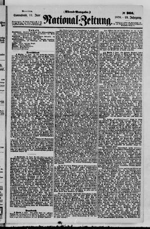 Nationalzeitung on Jun 11, 1870
