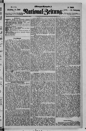 Nationalzeitung vom 14.06.1870