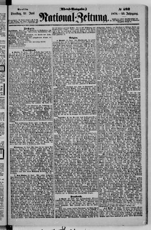 Nationalzeitung vom 21.06.1870