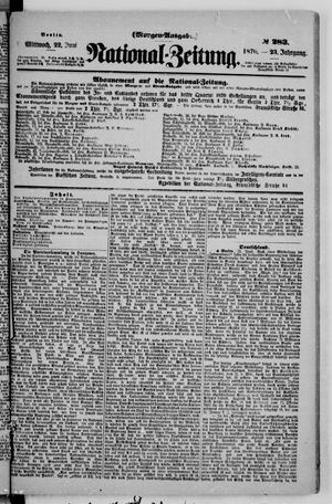 National-Zeitung vom 22.06.1870