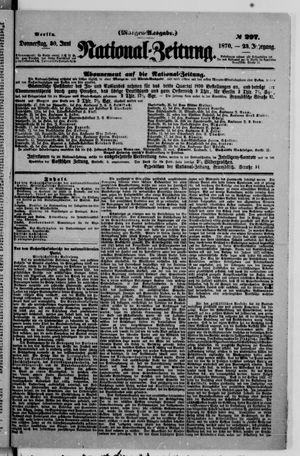 Nationalzeitung on Jun 30, 1870
