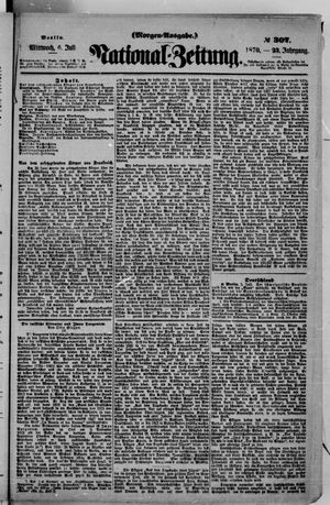 Nationalzeitung vom 06.07.1870
