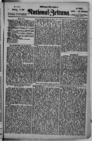 Nationalzeitung vom 08.07.1870