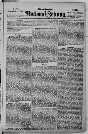 Nationalzeitung vom 09.07.1870