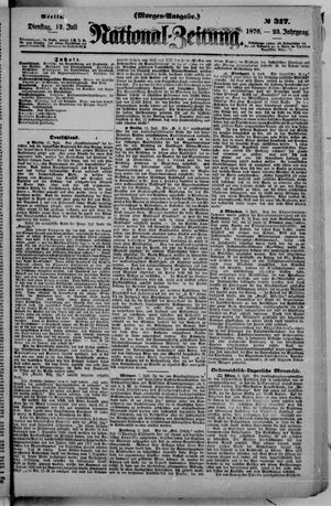 Nationalzeitung on Jul 12, 1870