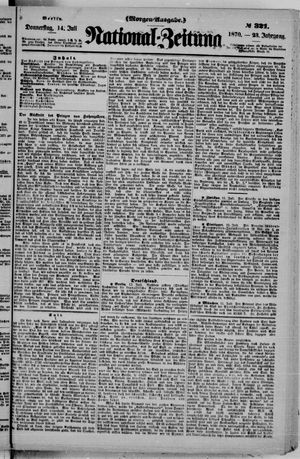 Nationalzeitung vom 14.07.1870