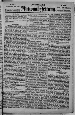 Nationalzeitung vom 16.07.1870