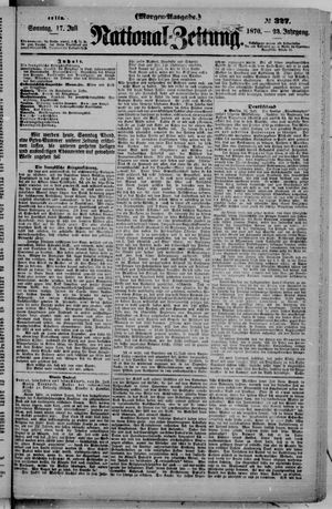 Nationalzeitung vom 17.07.1870