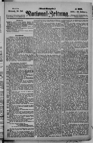 Nationalzeitung vom 20.07.1870