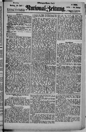Nationalzeitung vom 22.07.1870