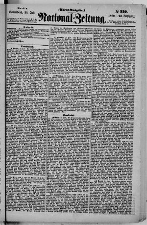 Nationalzeitung on Jul 23, 1870