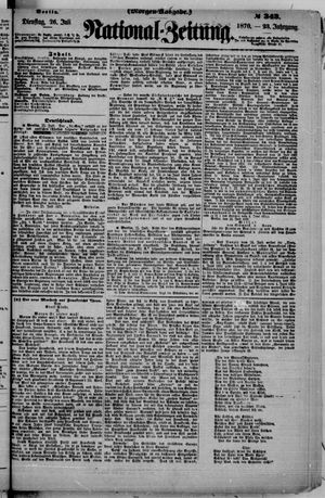 Nationalzeitung vom 26.07.1870