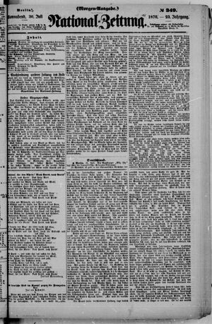Nationalzeitung vom 30.07.1870