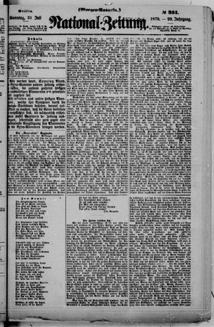 Nationalzeitung vom 31.07.1870