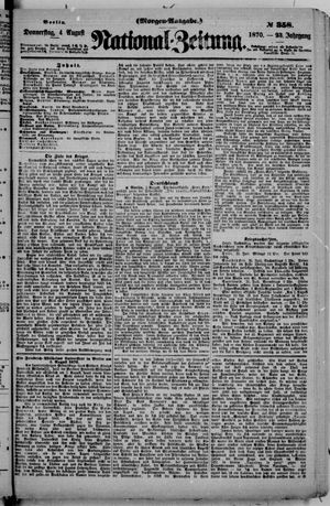 National-Zeitung vom 04.08.1870
