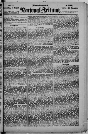 National-Zeitung vom 04.08.1870