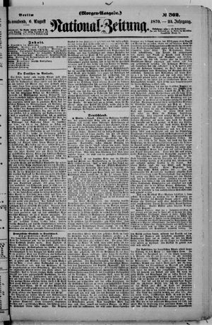 Nationalzeitung vom 06.08.1870