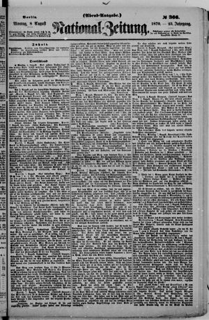 National-Zeitung vom 08.08.1870