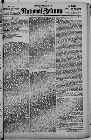 Nationalzeitung on Aug 10, 1870