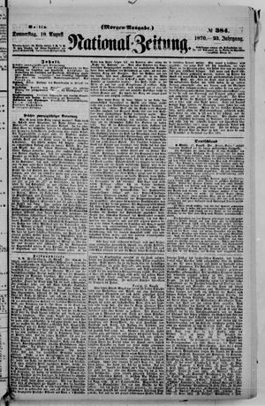 Nationalzeitung on Aug 18, 1870