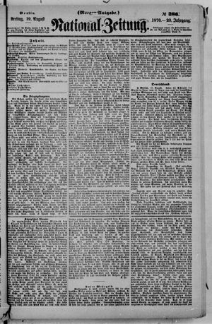 Nationalzeitung vom 19.08.1870