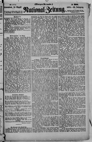 Nationalzeitung vom 20.08.1870