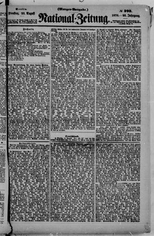 Nationalzeitung vom 23.08.1870
