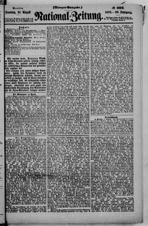 National-Zeitung vom 28.08.1870