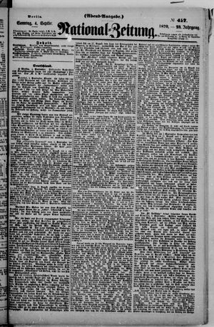 Nationalzeitung vom 04.09.1870