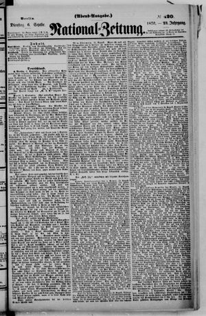 Nationalzeitung vom 06.09.1870