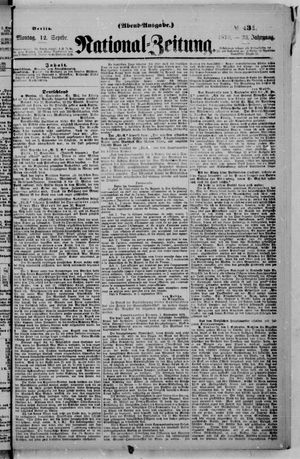 National-Zeitung on Sep 12, 1870
