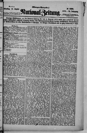 Nationalzeitung on Sep 13, 1870