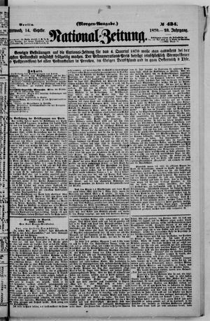 National-Zeitung vom 14.09.1870