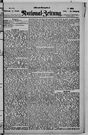 National-Zeitung vom 14.09.1870