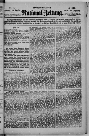 Nationalzeitung vom 18.09.1870