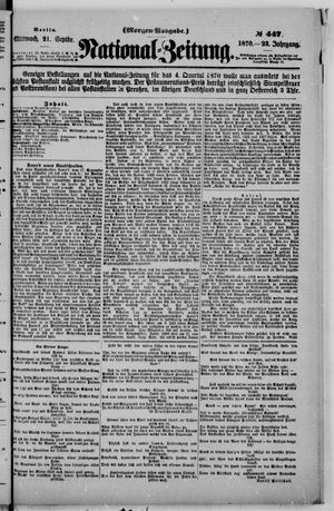 Nationalzeitung on Sep 21, 1870