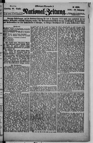 National-Zeitung vom 25.09.1870
