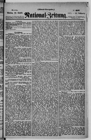 Nationalzeitung on Sep 26, 1870