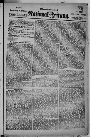Nationalzeitung vom 06.10.1870