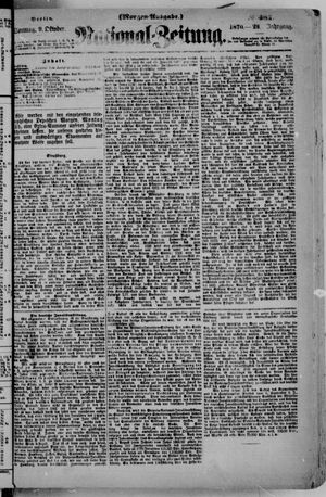 National-Zeitung vom 09.10.1870