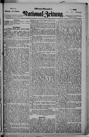Nationalzeitung vom 10.10.1870