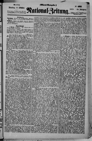 Nationalzeitung vom 11.10.1870