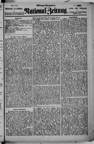 Nationalzeitung on Oct 19, 1870