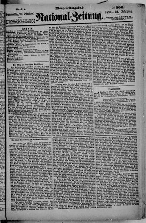Nationalzeitung on Oct 20, 1870